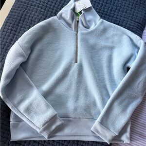 Dudley Stephens Ice Blue Fleece Half-Zip